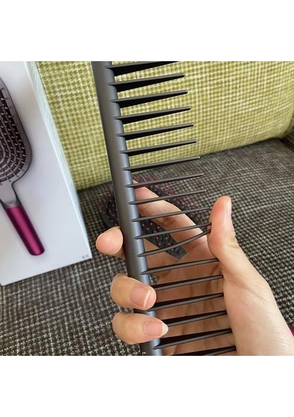 Disson Tarak Geniş Diş Hava Detangling Kuaförlük Rake Saç Şekillendirici Masaj Sharon Fırça Seti 2 Adet Aracı Aksesuarları | Köpek Tarakları (Yurt Dışından) modelleri