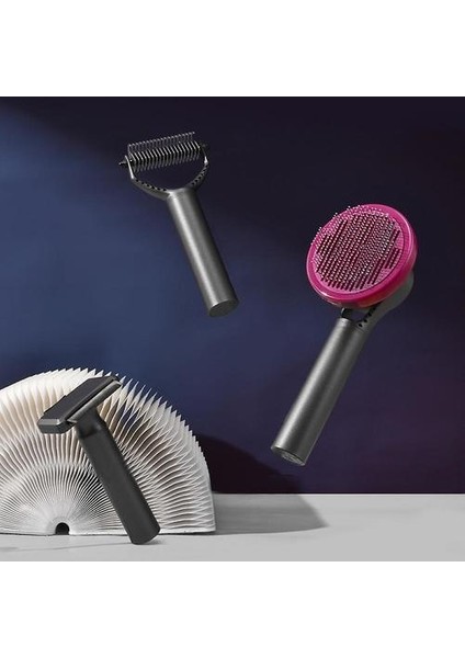 Kedi Köpek Fırçası, Hayvan Saç Fırçası Kiti 3 1 Profesyonel (Fırça Köpek Uzun Saçlar Bakım, Rake Çözünür, Kedi Tarak Saç Kısa) Kendi Kendini Temizleme Fırça Kidna (Yurt Dışından) fiyatları