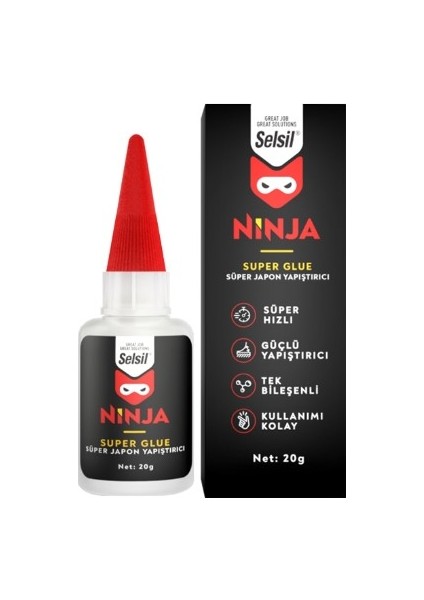Ninja Süper Glue Japon Yapıştırıcı 20GR
