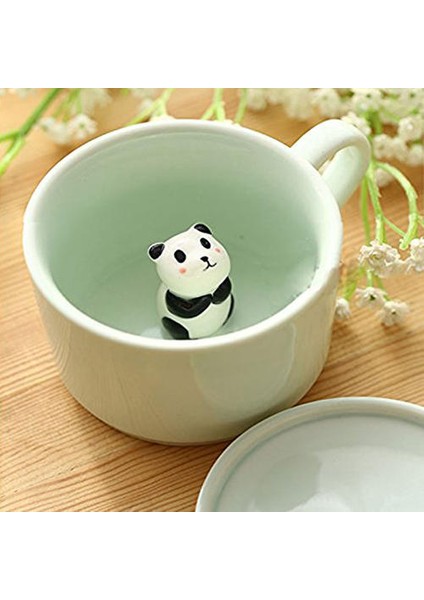 Kahve Süt Çayı Seramik Kupalar 3D Hayvan Sabah Kupası ile Panda Içinde En Iyi Hediye Sabah Içecek Düğün Doğum Günleri | Kupalar (Yeşil) (Yurt Dışından) fırsatları
