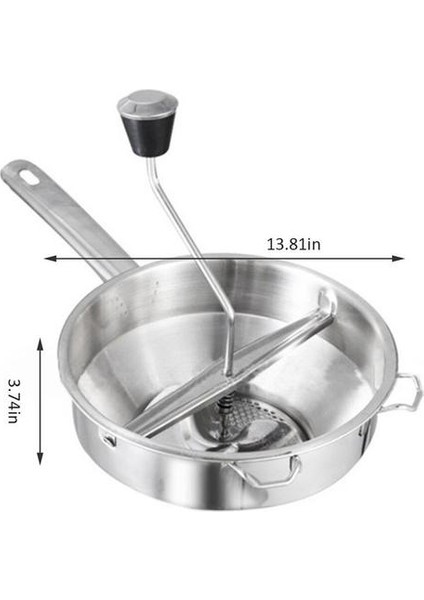 Patates Ricers Mutfak Pişirme Araçları Paslanmaz Çelik Basınç Çamur Püresi Sebze Meyve Basın Makinesi Sarımsak Mashers & Amp;ricers (Yurt Dışından)