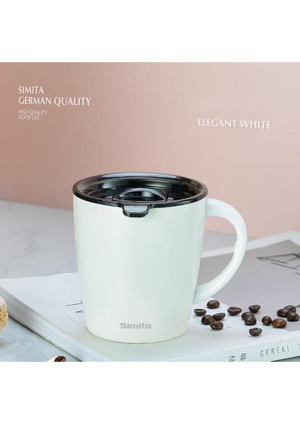Kahve Kupa, Paslanmaz Çelik Bira Kahve Fincanı, Özelleştirmek, Çift Duvar Isıya Dayanıklı Çay Kupa, Tumbler Thermocup, Bpa Ücretsiz | Kupalar (Beyaz) (Yurt Dışından)