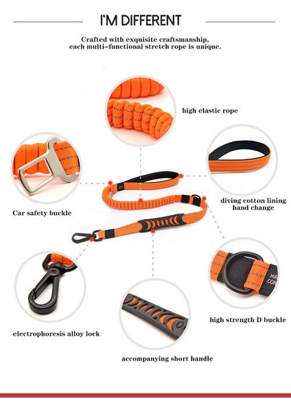 Pet Malzemeleri Köpek Çok Fonksiyonlu Elastik Çekiş Halat Köpek Tasma Araba Emniyet Kemeri Yastıklama Geri Çekilebilir Reflekthivenylon | Tasmalar (Yurt Dışından) fiyatları