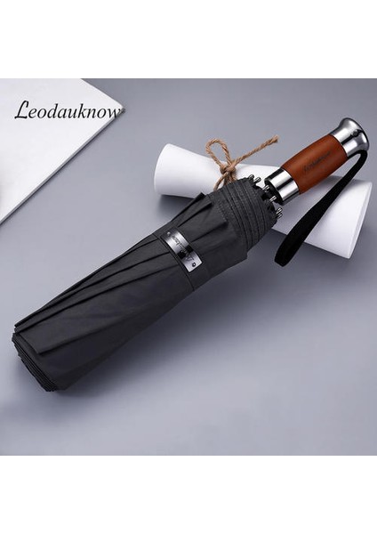 Hakiki Marka Büyük Katlanır Şemsiye Yağmur 1.2 Metre Iş Erkekler Otomatik Şemsiye Rüzgar Geçirmez Erkek Parasol Karanlık (Mavi) (Yurt Dışından)