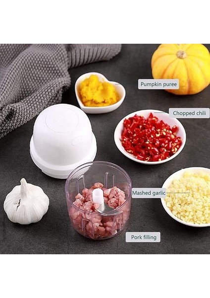 250ML Mini Chopper, Kablosuz Elektrikli Taşınabilir Sarımsak Masher Makinesi Bebek Maması Işlemcisi Soğan Fındık Sarımsak Presleri Için (Yurt Dışından) fırsatları