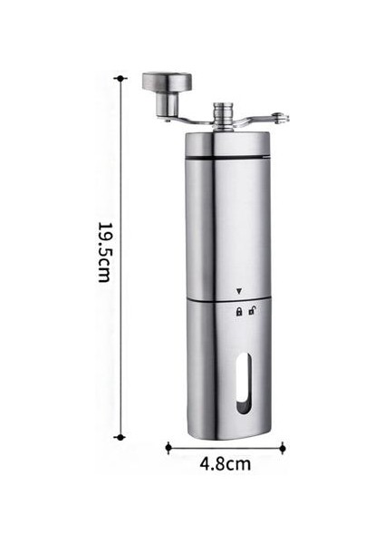 Kolay Temiz Konik Burr Paslanmaz Çelik Yıkanabilir El Krank Manuel Kahve Öğütücü Seyahat Ayarlanabilir Ayar Taşınabilir Mutfak | Manuel Kahve Öğütücüleri (Yurt Dışından)
