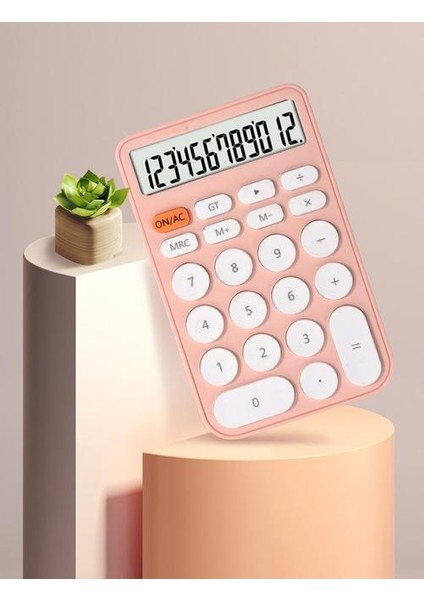 Cep Hesaplama, Mini Standart Fonksiyon Masaüstü Hesaplama 12 Haneli El Telefon Boyutu Hesap Makinesi Öğrenme Ofis | Hesap Makineleri (Pembe) (Yurt Dışından)