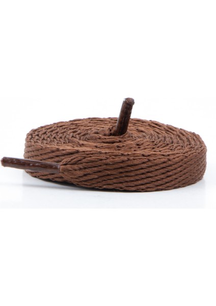 Spor Ayakkabı Bağcığı 120 cm Yassı Örgü Bağcık Bot Spor Bağcık 1 Çift ( Kahve ) modelleri