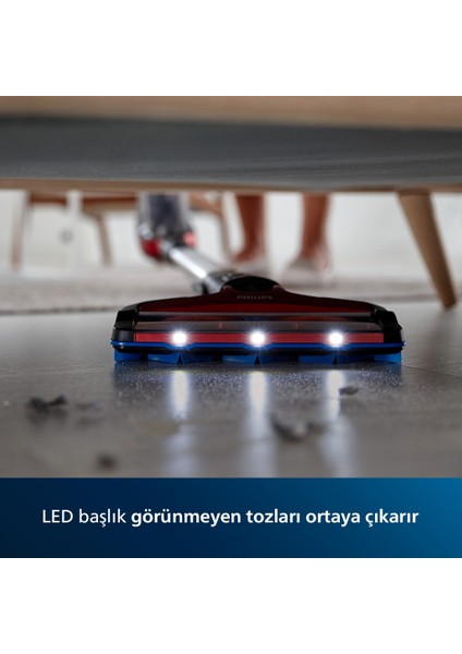 Speedpromax 25.2 V Şarjlı Dikey Süpürge Kırmızı