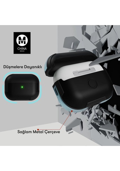 Apple Airpods Pro 2. Nesil Kılıf Armour Defens Case A8