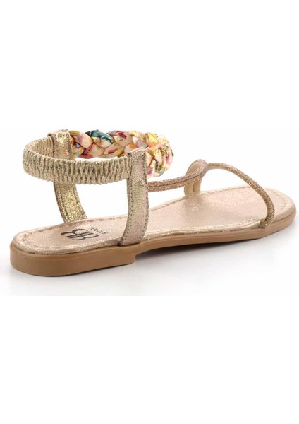 Altın Kadın Sandalet K05625051309
