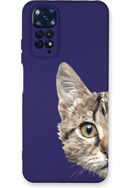 Xiaomi Redmi Note 11 Pro Uyumlu Lansman Kılıf Catface Tasarımlı Içi Kadife Kapak