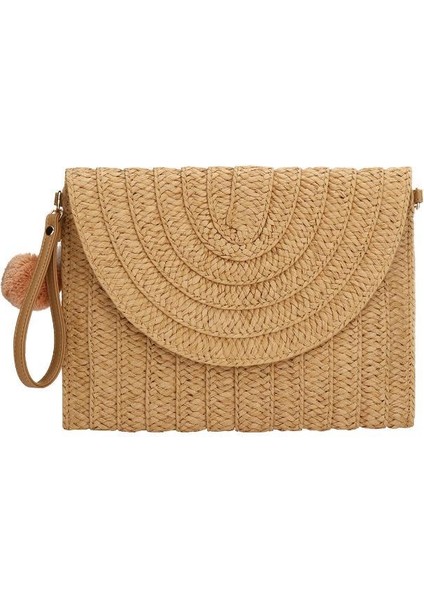 Jifen - Hb Hasır Dokuma Çift Amaçlı Çantası (Yurt Dışından)