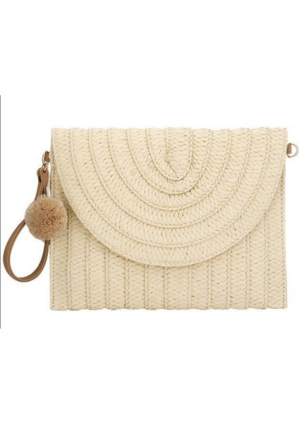 Jifen - Hb Hasır Dokuma Çift Amaçlı Çantası (Yurt Dışından)