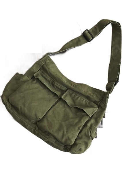 Jifen - Hb Messenger Omuzdan Askili Büyük Kapasiteli Kanvas Çantası (Yurt Dışından)