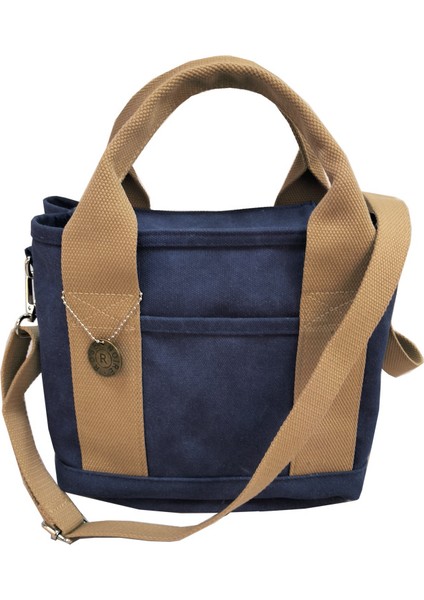 Jifen - Hb Fermuarlı Omuz Tote Kanvas Çantası (Yurt Dışından)