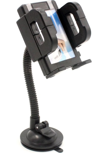 Araba Araç Içi Vakumlu Telefon Tutucu Cam ve Göğüs Için Vantuzlu Esneyen ve Dönebilen Başlık Dizayn