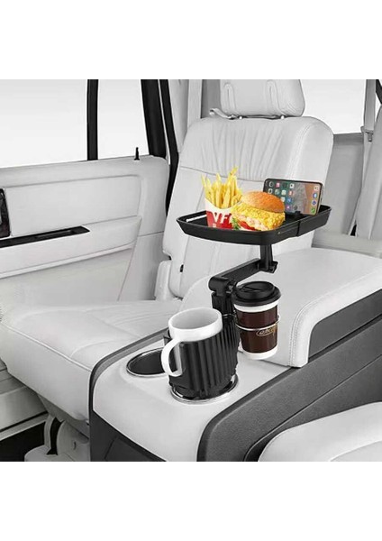 Araç Içi Telefon Tutucu 2 In 1 Portatif Yemek Masası Içecek Bardak ve Standlı Cep Telefonu Tutacağı fiyatları