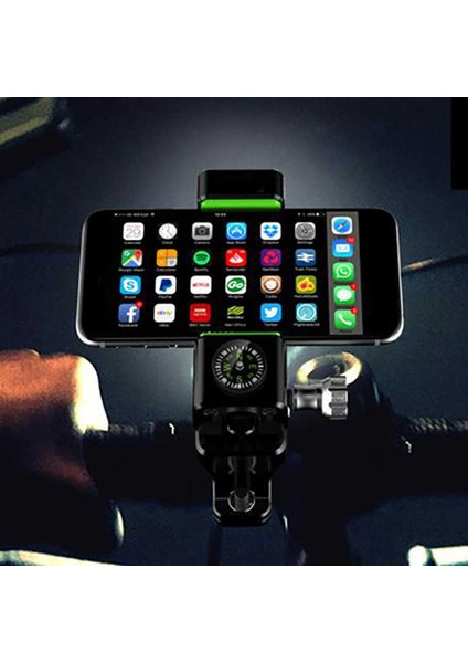 Bisiklet Motosiklet Gidon Direksiyon Telefon Tutucu Pusula ve Sarsmaz Kilitleme (4-6 Inç Uyumlu) indirimleri