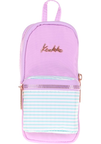 Soft Floral Junior Bag Kalem Çantası Violet K2441