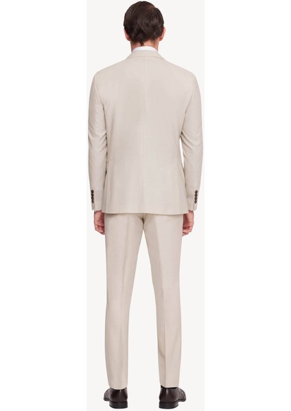 Erkek Krem Slim Fit Sivri Yaka Takım Elbise indirimleri