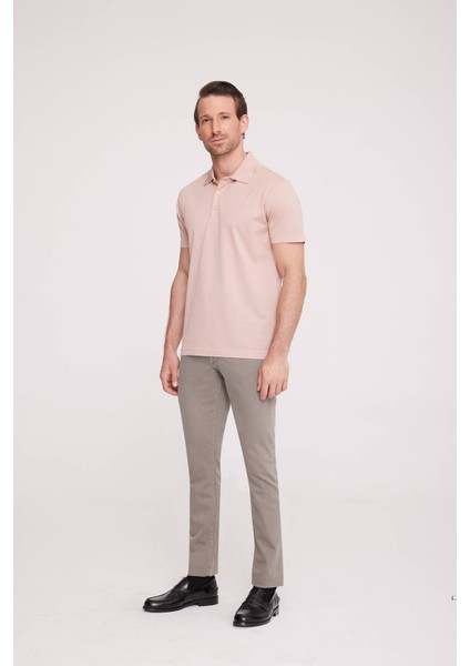Erkek Somon Polo Yaka Desenli T-Shirt fiyatları