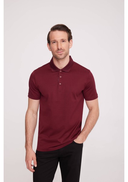 Erkek Bordo Polo Yaka TShirt
