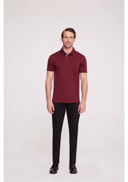 Erkek Bordo Polo Yaka TShirt fırsatları