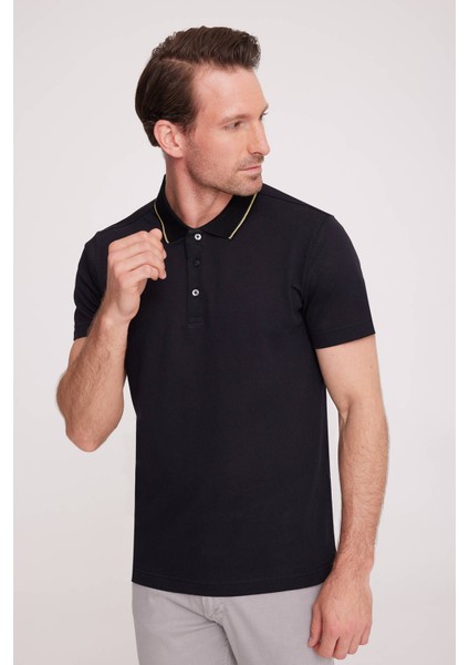 Erkek Siyah Polo Yaka T-Shirt fiyatları