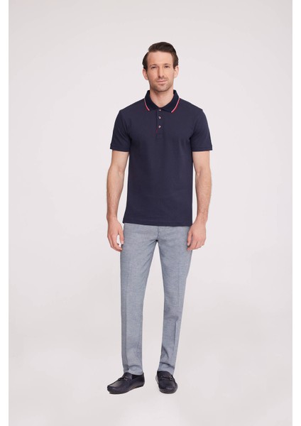 Erkek Lacivert Polo Yaka T-Shirt modelleri