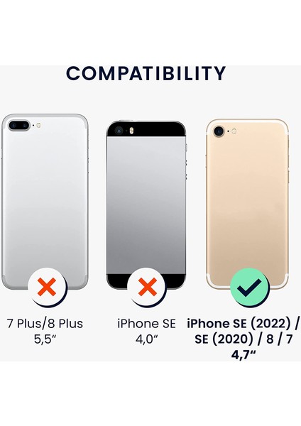 Apple iPhone 8 Kılıf Kamera Lens Korumalı Kenarları Renkli Gold Arkası Şeffaf Silikon