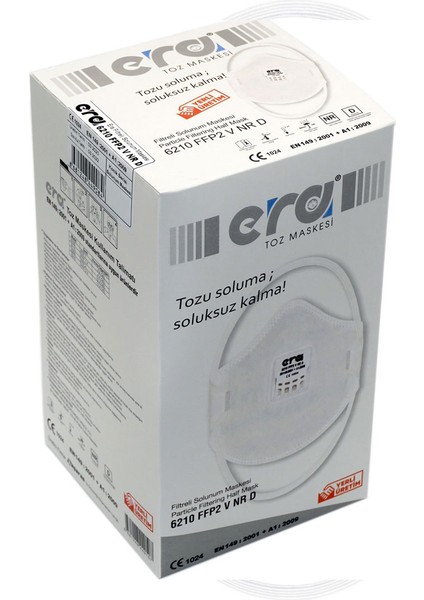 SOLUNUM MASKESİ 6210 FFP2 V NR D