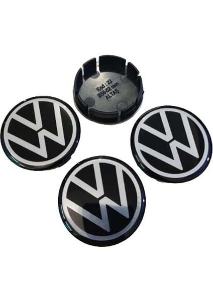 Vw Volkswagen Metalize Damla Geçme Jant Göbeği 4 Lü 56-52MM