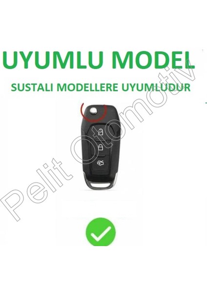 Ford Focus Mondeo Fusion Fiesta Süperlüx Anahtar Kılıfı Yeşil