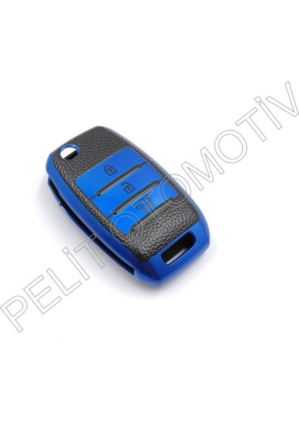 Kia Rio Ceed Cerato Anahtar Kılıfı Süperlüx Sustalı Mavi modelleri