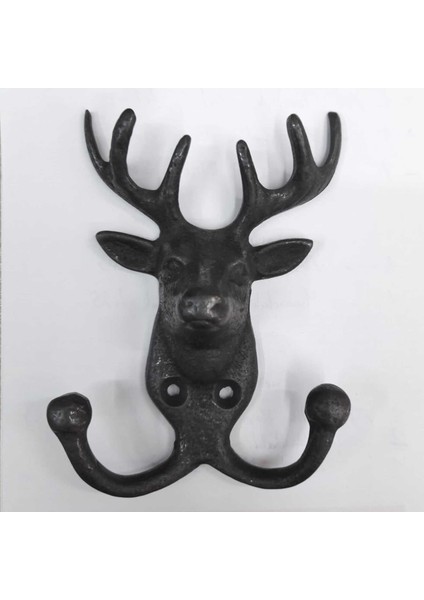 GEYİK PORTMANTO ASKISI DEKORATİF PİRİNÇ DÖKÜM A KALİTE SİYAH