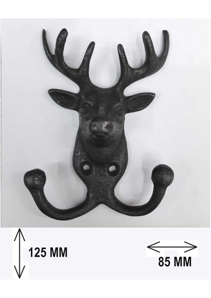 GEYİK PORTMANTO ASKISI DEKORATİF PİRİNÇ DÖKÜM A KALİTE SİYAH fiyatları