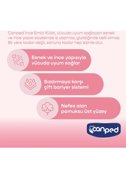 Ince Lohusa Külot Orta (M) 20 Adet (10'lu 2 Paket)