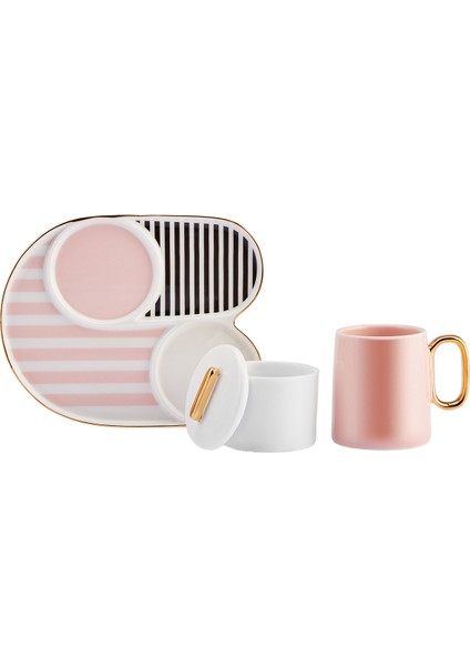 Jules Pembe 2 Kişilik Kahve Fincan Takımı 80 ml fiyatları