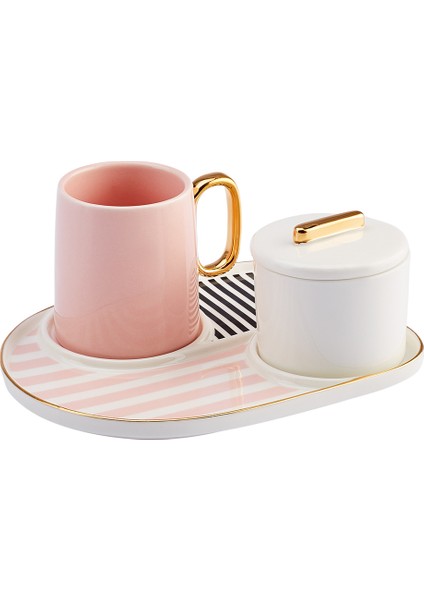 Jules Pembe 2 Kişilik Kahve Fincan Takımı 80 ml fırsatları