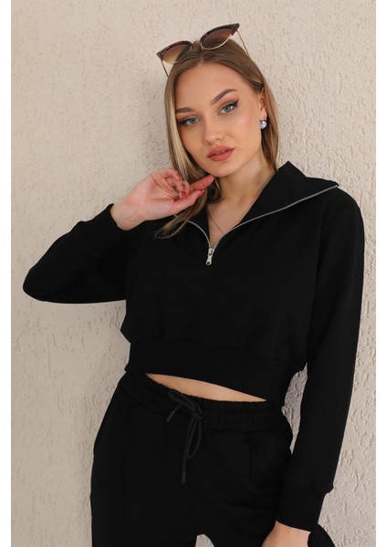 Crop Trend Günlük Kadın Spor Takım Siyah fiyatları