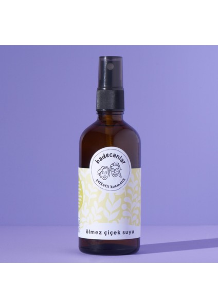 Badecanlar Ölmez Çiçek Suyu - Hidrolat /tonik - 100 ml
