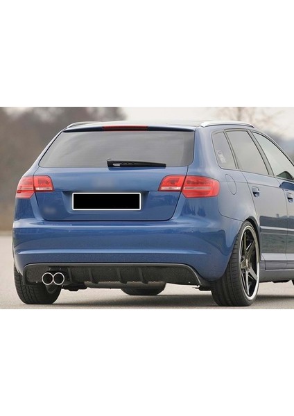 Audi A3 2003-2012 Hb 2 Kapı S3 Difüzör Soldan Çift (Plastik)