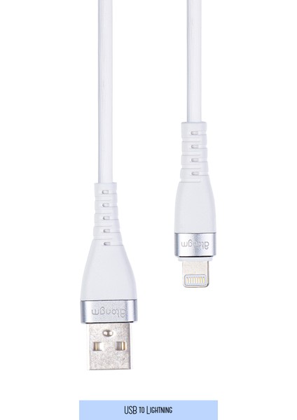 3A/60W USB To Lightning Şarj ve Data Kablo (1.2 Metre) Lisanslı Made For Apple modelleri