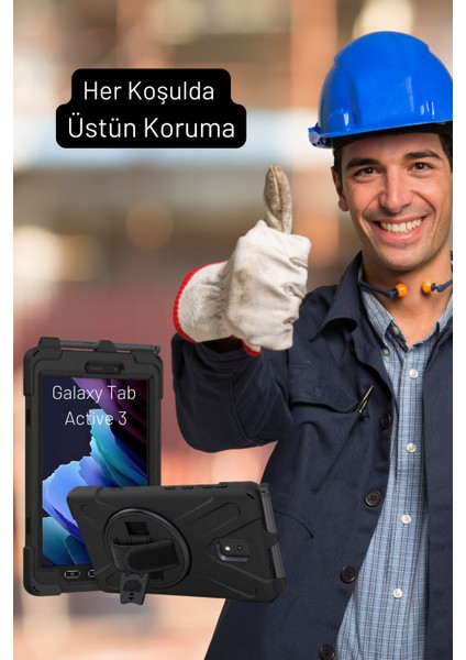 Samsung Galaxy Tab Active3 SM-T577 Uyumlu Fuchsia Defender Tablet Kılıfı