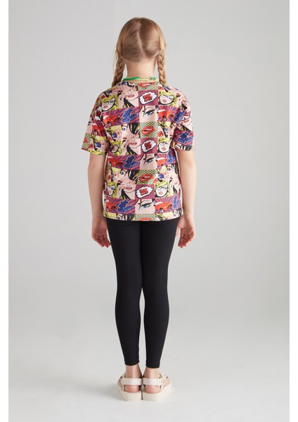 Kız Çocuk Fitilli Tayt - (Siyah) modelleri