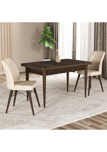 Hestia Serisi Mdf Mutfak-Salon Masa Sandalye Takımı (2 Sandalyeli)