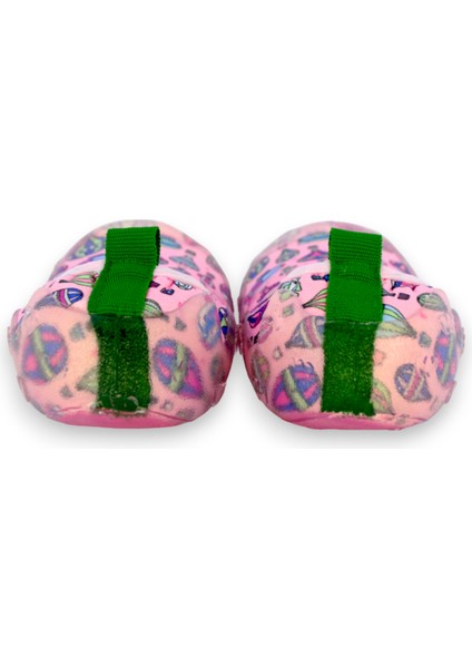 Balon Desenli Pembe Kız Çocuk Kaydırmaz Tabanlı Deniz AYAKKABISI-F-7036