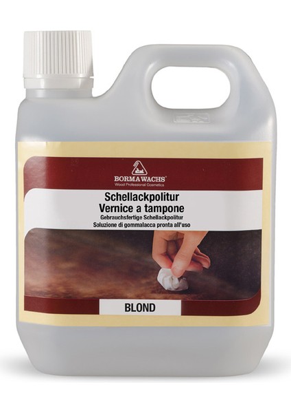 Borma Wachs Shellac French Polish - Kullanıma Hazır Sıvı Gomalak Cila 500 ml