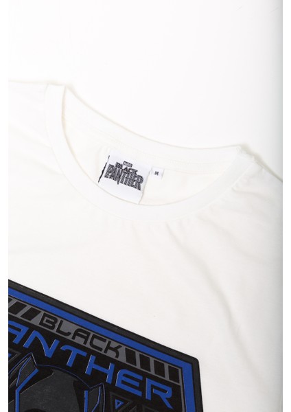 Marvel Black Panther Giyimod Erkek Tshirt 1133498-EKRU